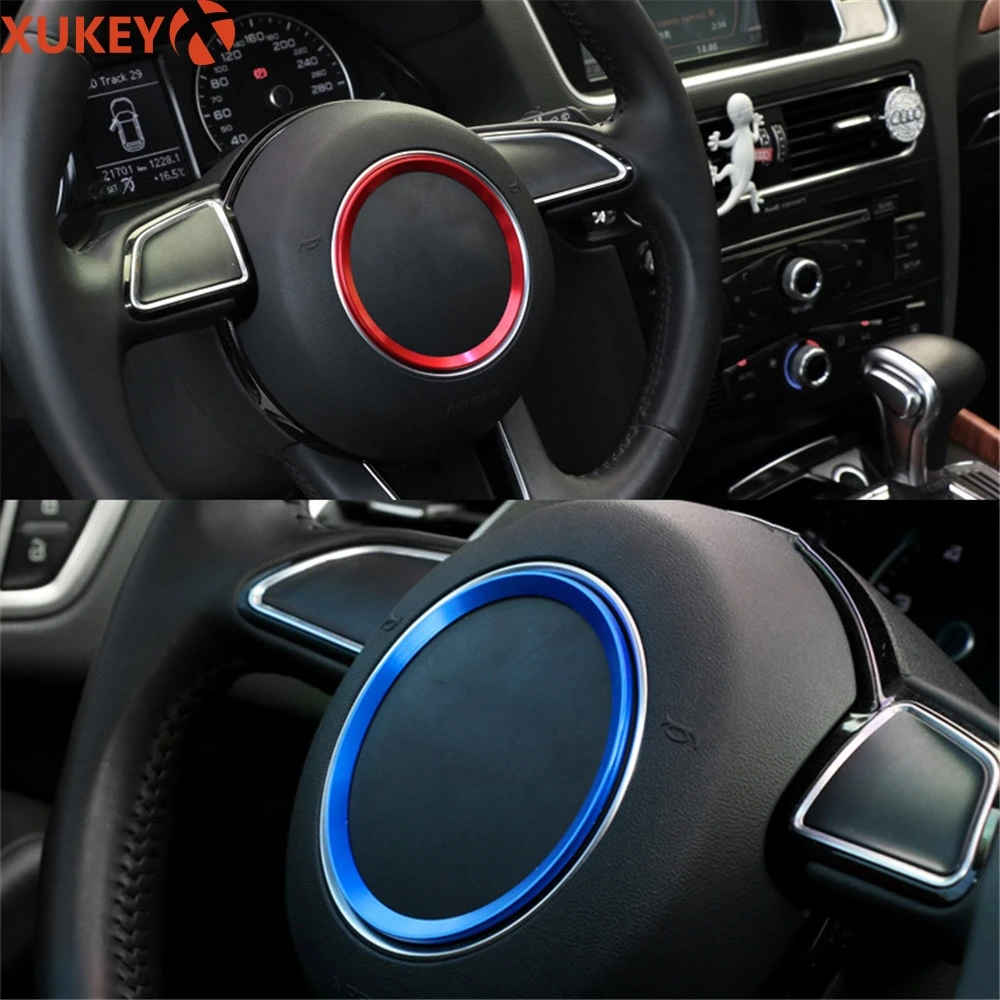 

Steering Wheel Sticker Frame Bezel For AUDI A1 A3 A4 A5 A6 A7 Q3 Q5 S3 S5 S7 Decals Decoration Ring Car Interior Styling