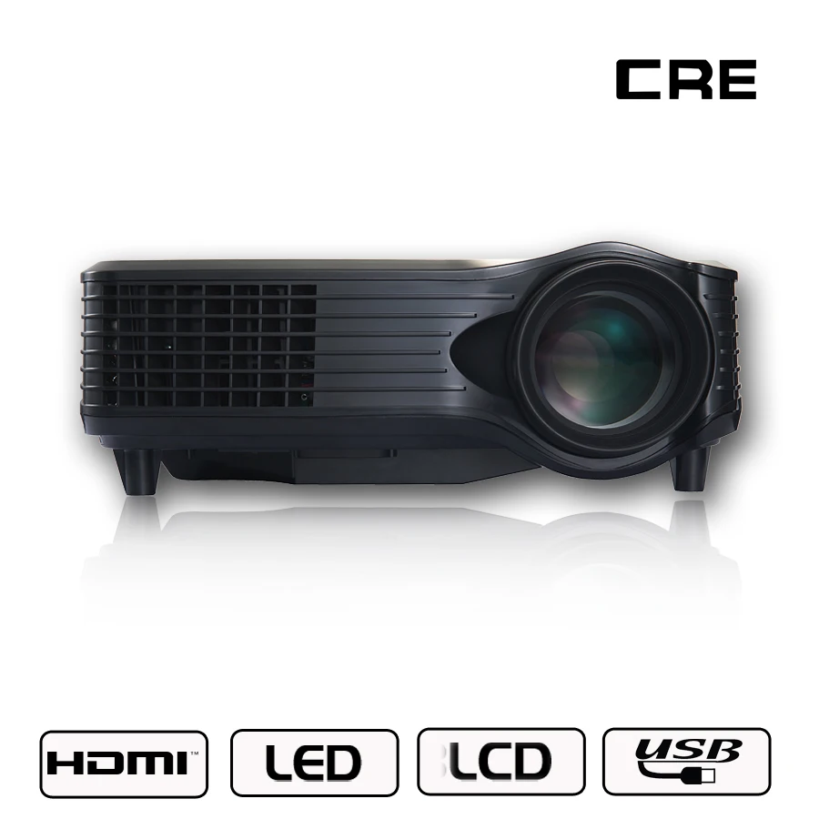 Cheap Digital 1500 Lumens RGB LED Projector Rohs Mini China Video 1080p