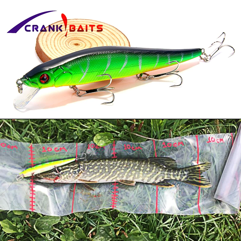 CRANK приманки 1 шт. жесткая Приманка Minnow рыболовная приманка с 3 * рыболовными