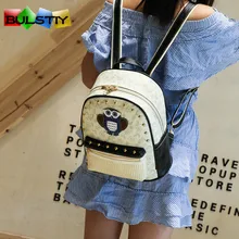 Высокое качество Женщины Рюкзак Мультфильм дизайнерские PU кожаные рюкзаки женские школьные сумки для девочек-подростков Mochila корейский стиль