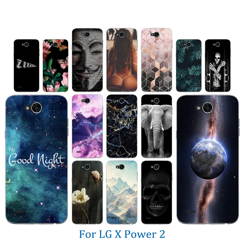 Phone Case for LG X power 2 K10 New Perfect Design Power Hook Pattern Soft TPU Silicone k10 k 10 Full Protect Shell |