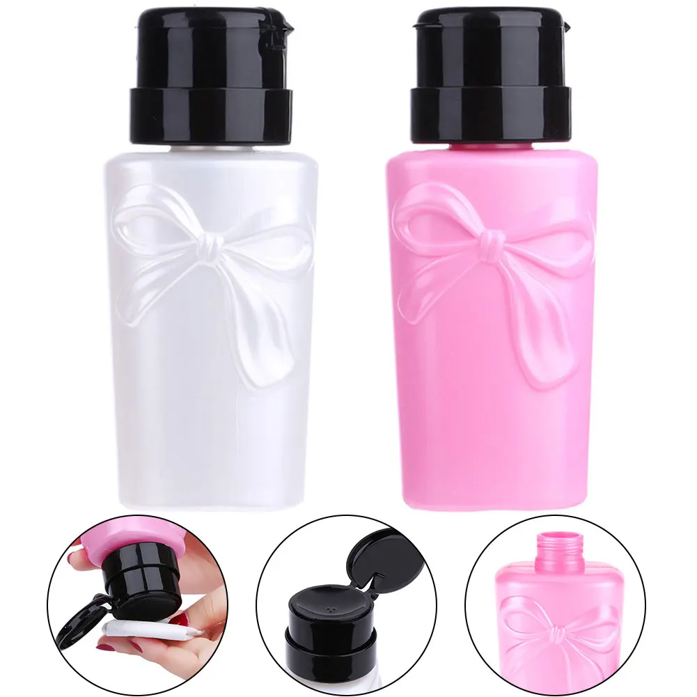 

200ML Portable Empty Pump Cleaner Dispenser Portable Cute Shampoo Shower Gel Lotion Sub-bottling Bottle With Flip Cap 2Pcs