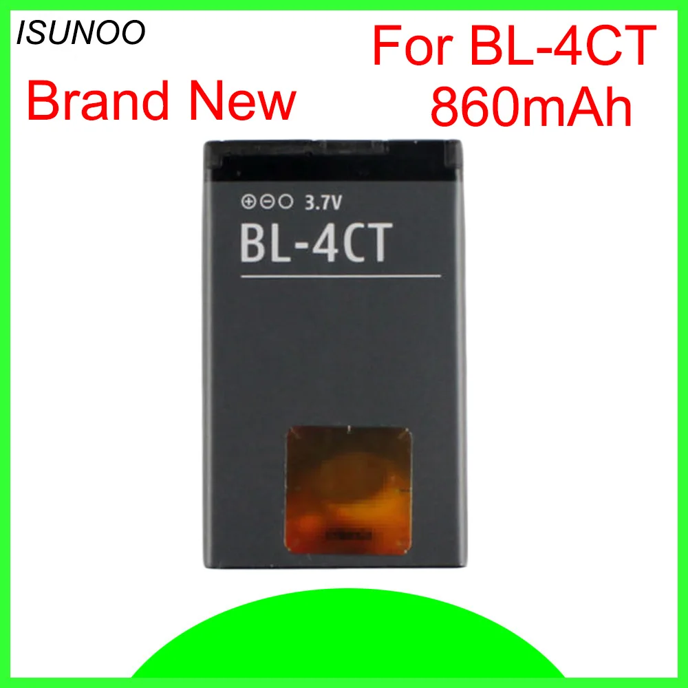 ISUNOO 860 мА/ч, Батарея BL-4CT BL4CT BL 4CT для Nokia 5310 6700S X3 X3-00 7230 7310C 5630 2720 2720A 7210C 6600F Батарея