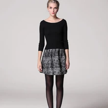 Fashion New Women Short Skirt Lace Coat Debutante Style Ladies Striped Clothing Female Casual Skirt Autumn Winter Clothing HZ225