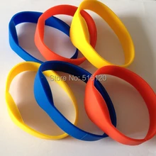 6 шт./лот) 13,56 МГц браслет rfid браслет F08 1k близость водонепроницаемый силиконовый NFC смарт-часы тип для контроля доступа