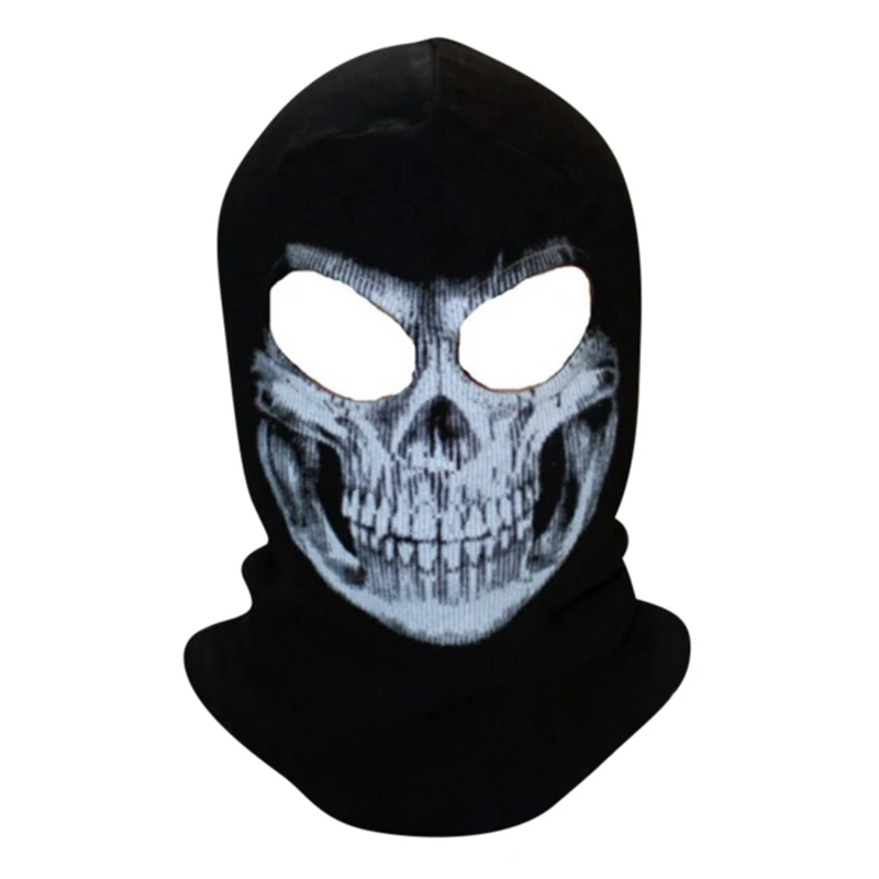 40x22 см Хэллоуин Череп шлем мотоцикл полный лицо маска шапки лыжное пальто Хэллоуин призрак смерти Байкер Хэллоуин ужасная маска