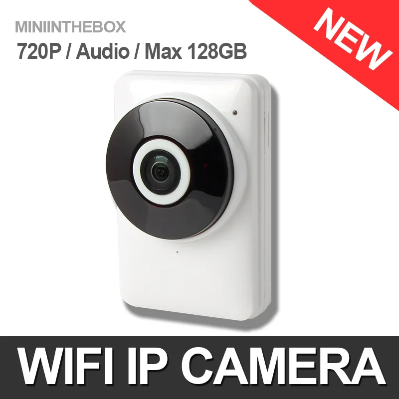 HD 720P IP Camera WI-FI 180 Degree View Night Vision Mini Wireless Baby Monitor Plug And Play 1.0MP CCTV Smart Camera P2P View
