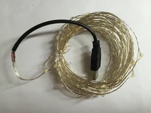 Copper lamp LED copper wire light USB 5 v voltage computer charging treasure available light string of 10 meters 100 light shape