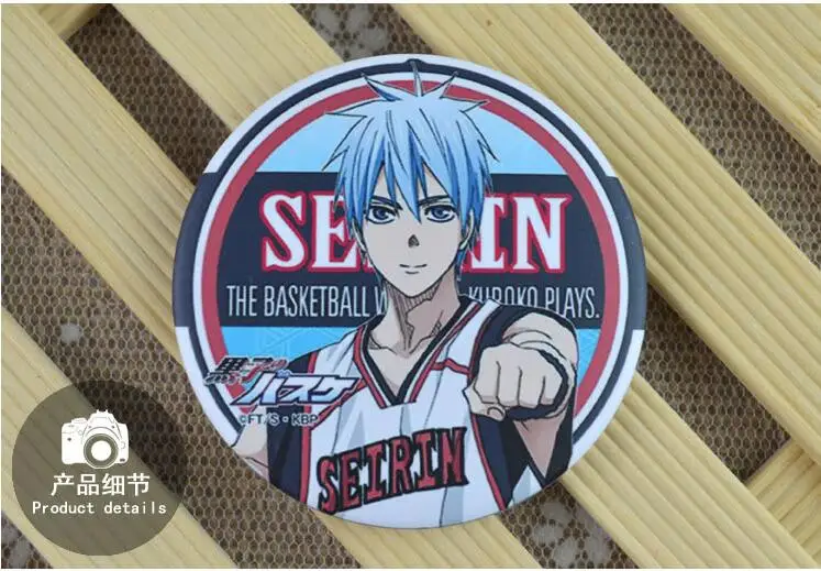 58 мм значок Аниме kuroko no basket Akashi Seijuro кисэ рёта Daiki tetsuya высокий школьный Баскетбол значок брошь на булавке анимационный значок