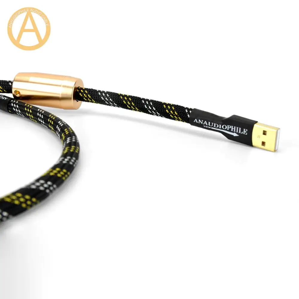 HIFI USB Cable 4N OFC USB 2.0 Audio Cable Type A To Type B USB Audio Data Cable For USB DAC Compute PC Laptop UC11