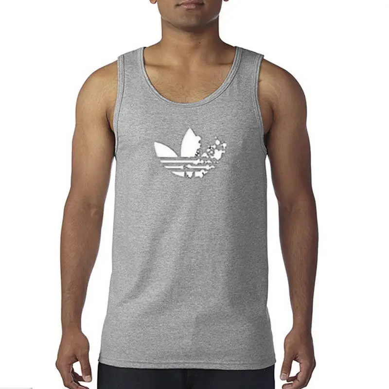

Free shipping Summer fashion Golds gyms Brand bodybuilding stringer tank top men fitness vests muscle guys sleeveless vest 2019