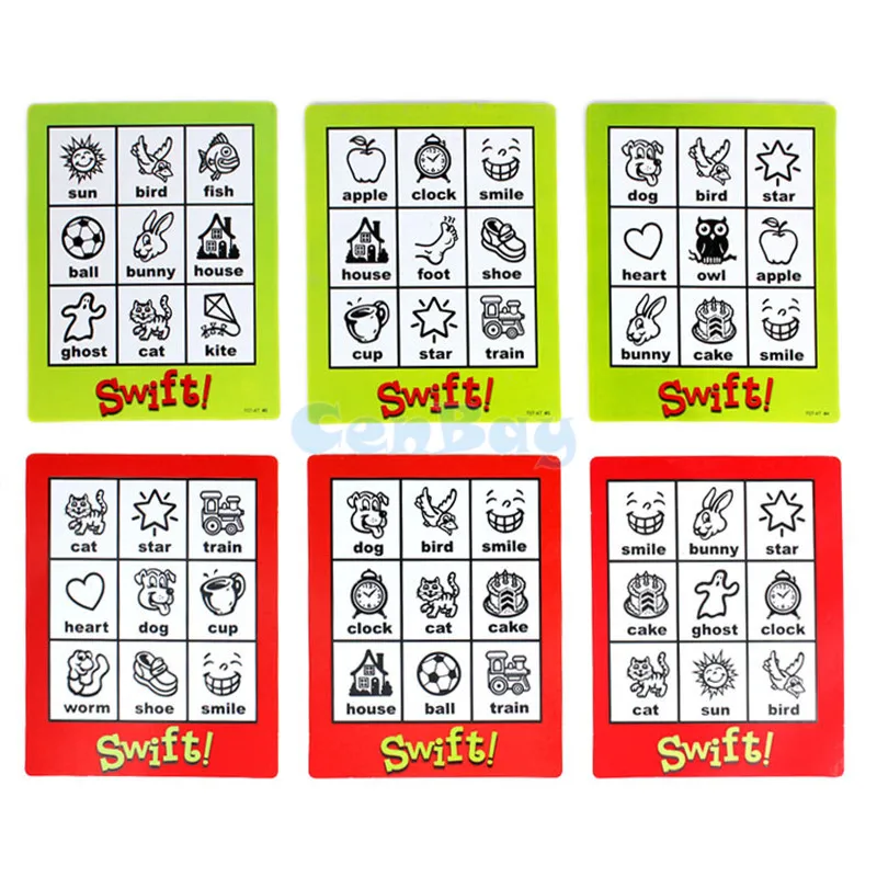 Детская настольная игра Swift Bingo Обучающие английские карточки слов игрушки