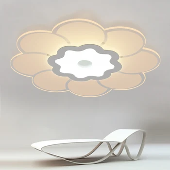 

Ultra thin ceiling lamp modern simple master bedroom study creative flower room living room warm and romantic CL FG56