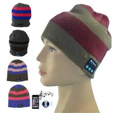 Унисекс Bluetooth шапка вязаная зимняя шапочка шапки музыка mp3 Bluetooth динамик шапка для телефона