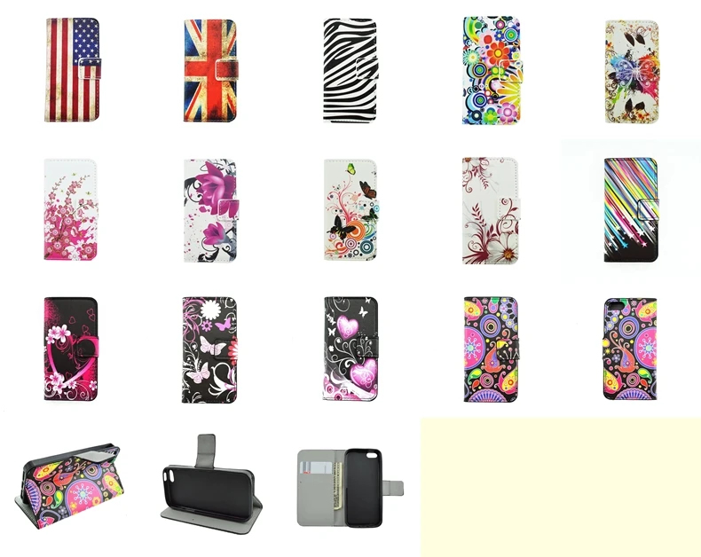USA UK Flag Butterfly Plum Flower Cartoon Painting Flip