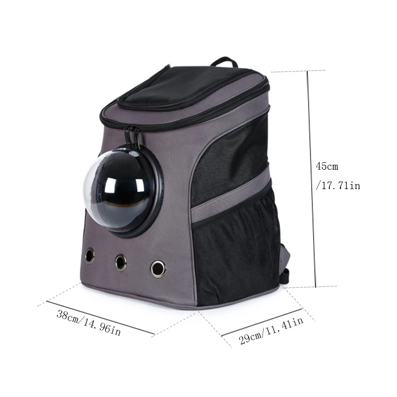 Большой рюкзак для домашних животных, переносная космическая капсула, дышащая сумка для собак с окошком, товары для домашних животных