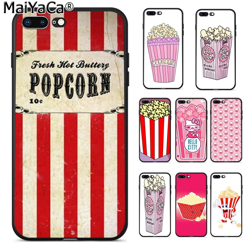 MaiYaCa Симпатичный полосатый попкорн новейший чехол для телефона iphone SE 2020 11 pro 8 7 66S
