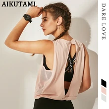 Сексуальная Женская спортивная рубашка с открытой спиной, топ для йоги, Deporte Mujer, сетчатая дышащая футболка для фитнеса, Deportivas Mujer, чехол для спортивного бюстгальтера