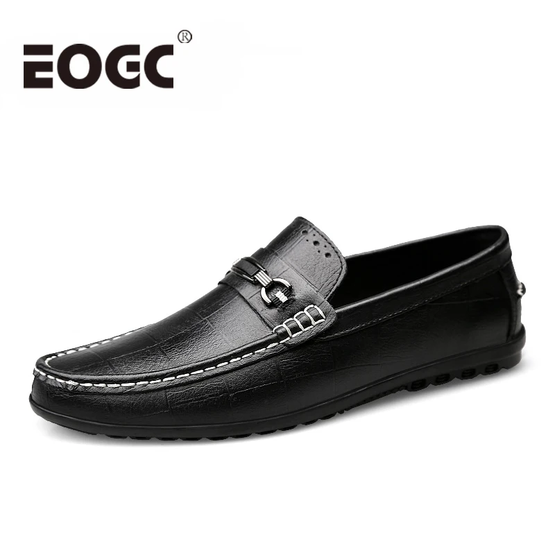 

Size 36-46 Men loafers Soft leather Men Casual Shoes Moccasins Flat Male Luxury Slip-On Driving Fashion design Men shoes