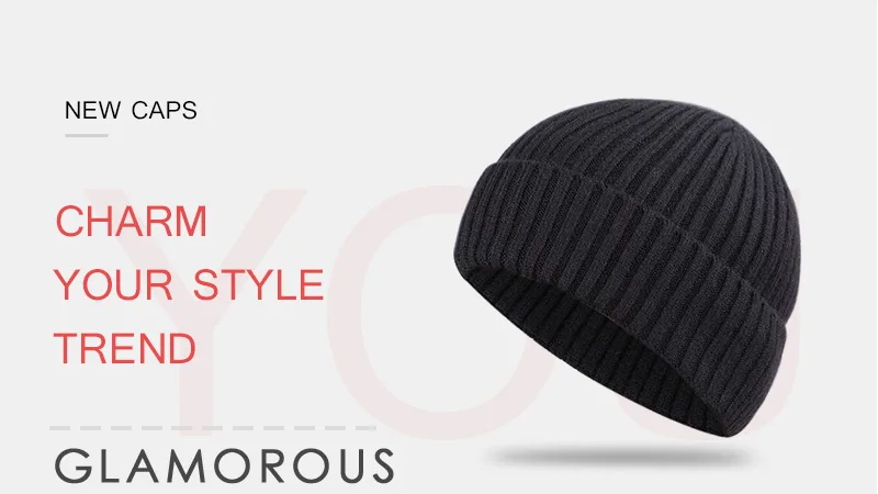 New men's autumn and winter wool warm hat solid color outdoor warm men's and women's wool size adjustable thick winter hat