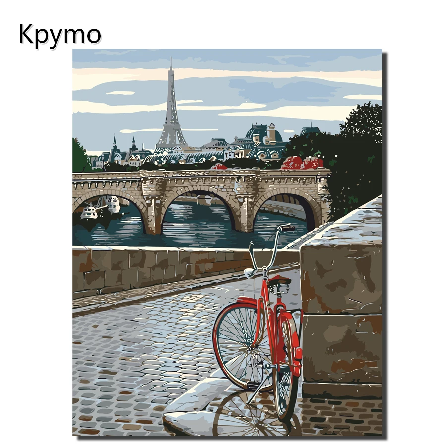 

Painting By Numbers Frameworks coloring by numbers Pictures Home Decor canvas Decorations Modular pictures Tower Bridge