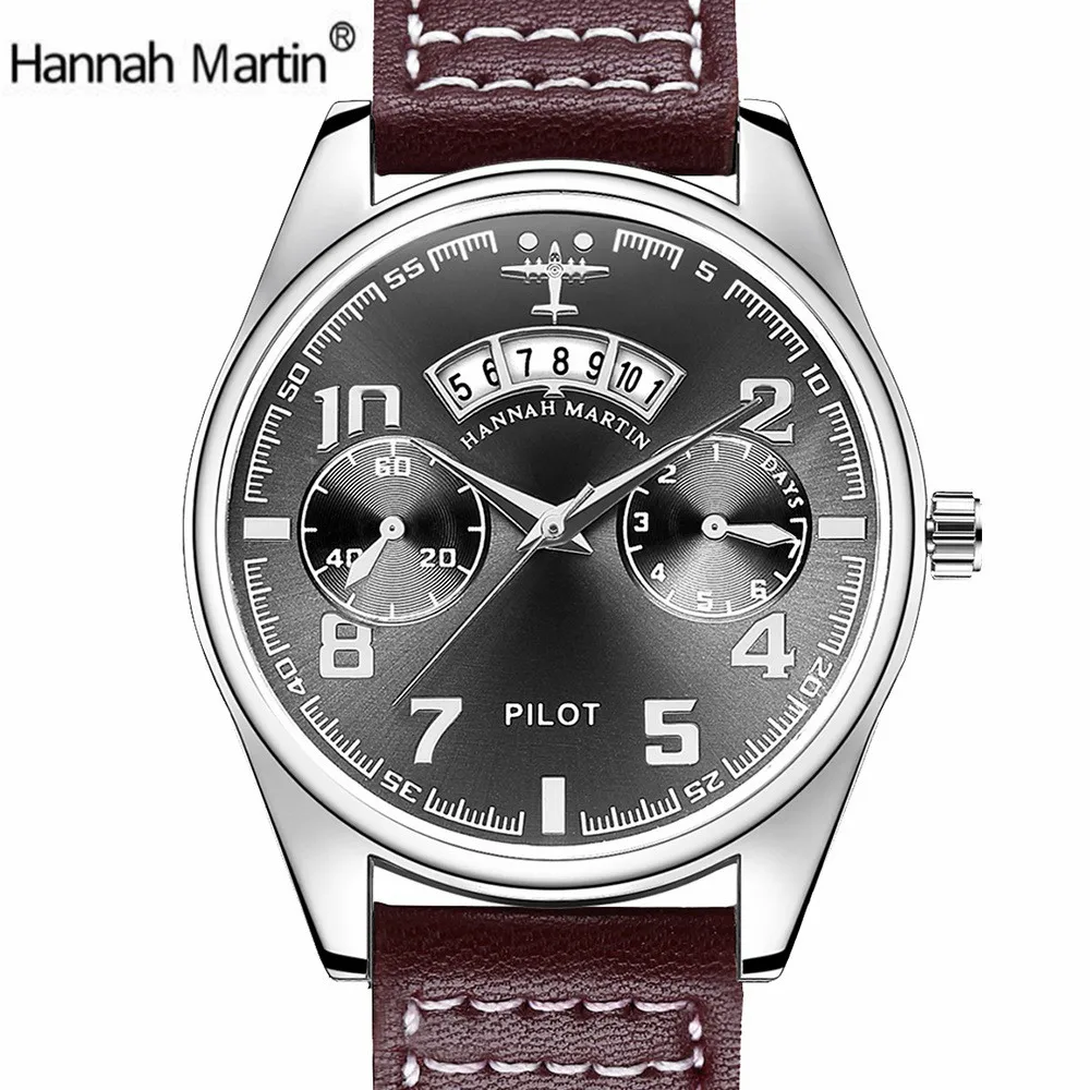 

Men Watches Army Sport Watch Analog Day Date Quartz Calendar Pilot Watches Stylish Male Chronograph Aviator relogio masculino
