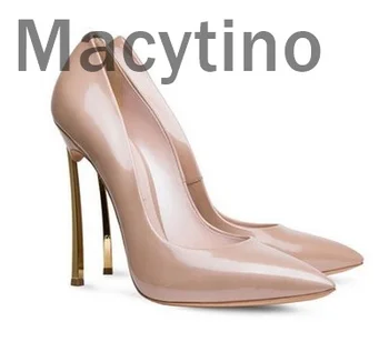 

Macytino Brand Shoes Woman High Heeled Pumps Nude High Heels 10 cm 12 cm Women Shoes pinkycolors Wedding party Shoes