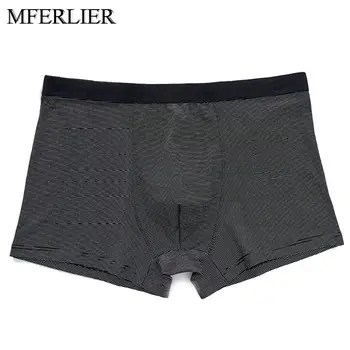 

Plus size Men Boxer Shorts 5XL 6XL 7XL large size waist 130cm Loose striped elasticity Plus size Boxer Shorts