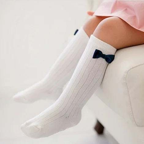2016 British knee high socks anti slip baby boy girl infant leg warmer toddler kids socks knee pads children meias girls boys