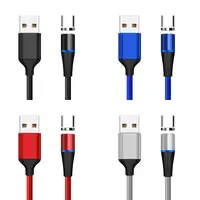 כבל נתונים כבל נתונים מגנטי סוג C טעינה מהיר מטען מגנט כבל עבור לאבזר טלפון חכמים iPhone Samsung Huawei (1)