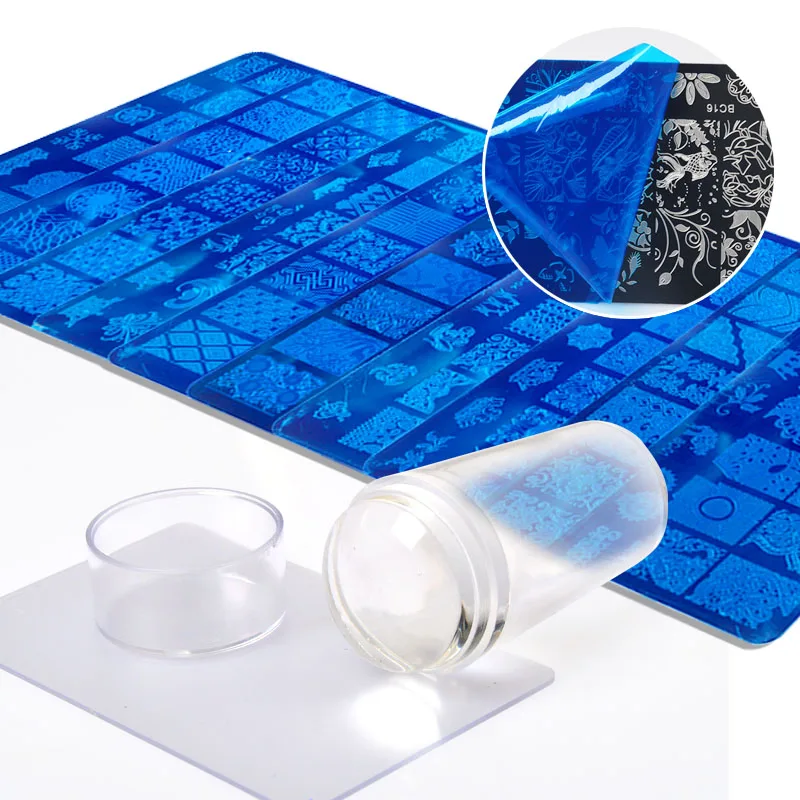 

BC Series Stainless Steel Nail Stamping For Nail Polish Nail Art Shell Fruit Image Template Nail Stamping Plates Tools