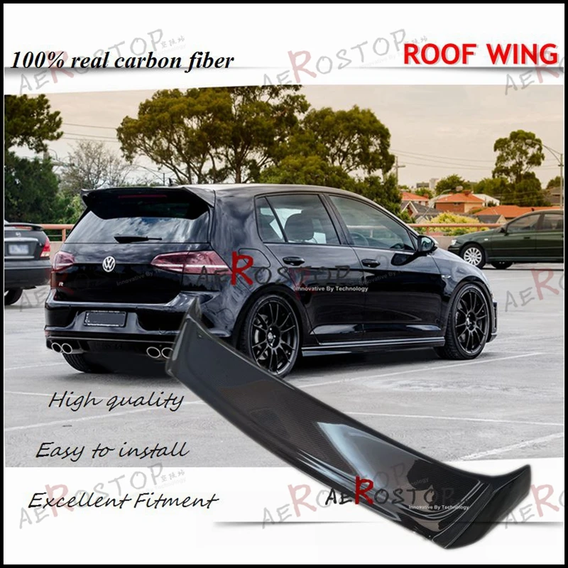 

CARBON FIBER OSIR TELSON STYLE REAR ROOF WING SPOILER FOR 12- GOLF 7 GTI R