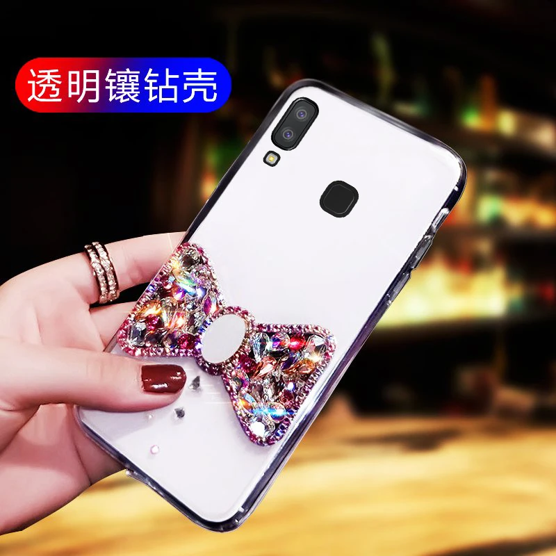 Ультра тонкий прозрачный для samsung A9 star чехол телефона Роскошные заключенная с