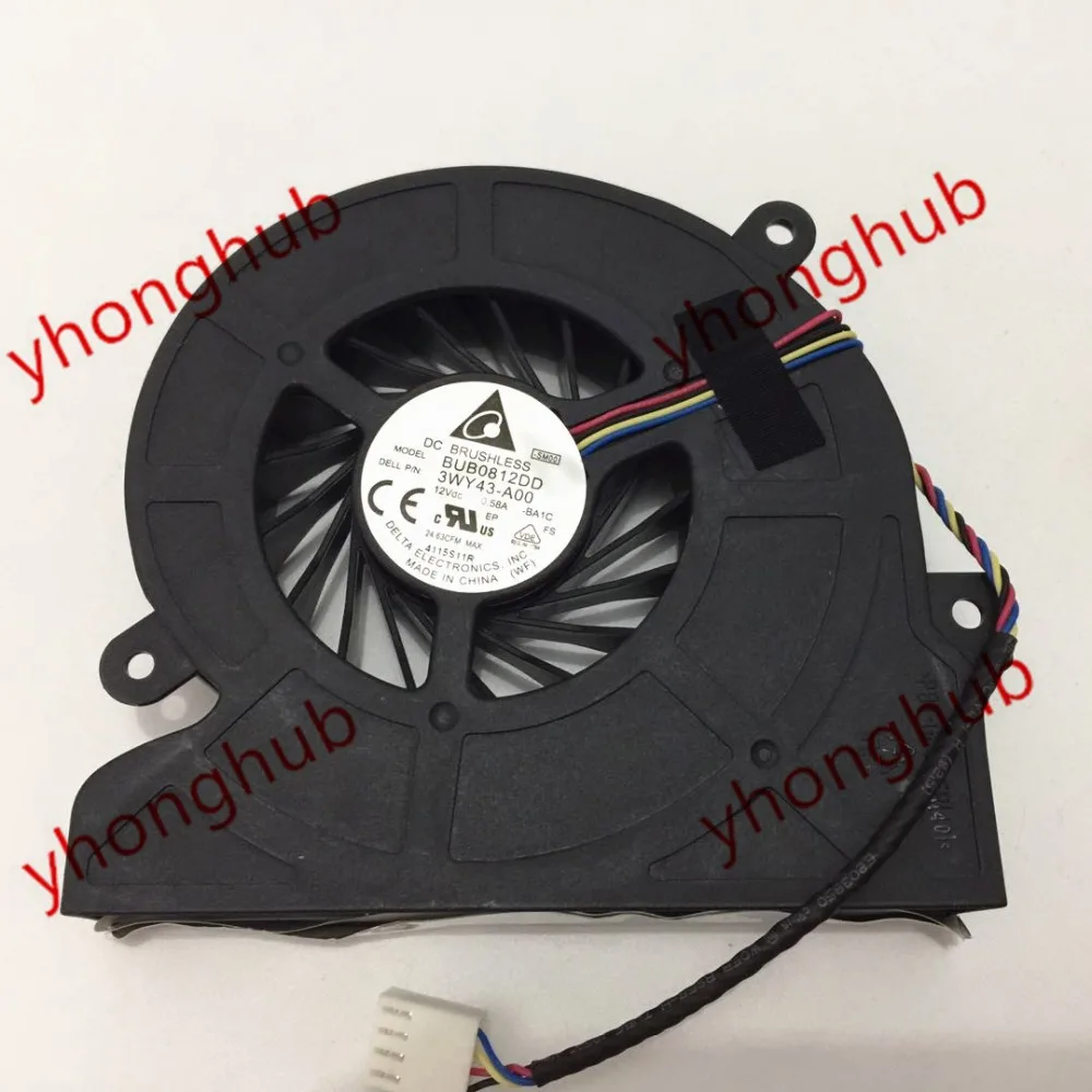 Delta Electronics BUB0812DD BA1C 3WY43 A00 DC12V 0.58A 4 проводной Сервер вентилятор охлаждения