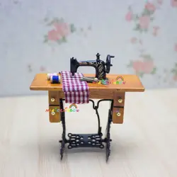 1:12 кукольной миниатюры мини швейная машина ручной работы куклы ручной работы игрушки ручной работы