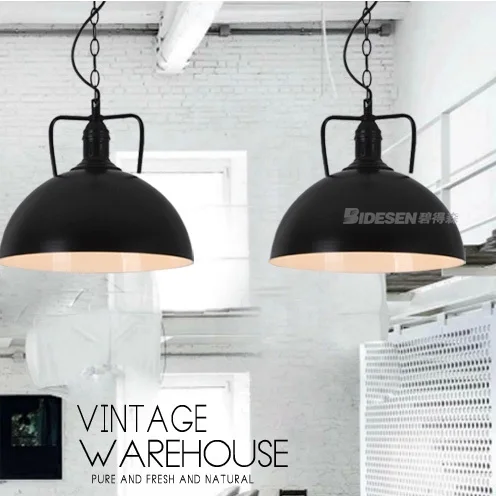 American Country White Black Hanging Lamps Vintage American Country White Black Hanging Lamps Vintage Pendant Lights Fixture Home Dining Room Restaurant
