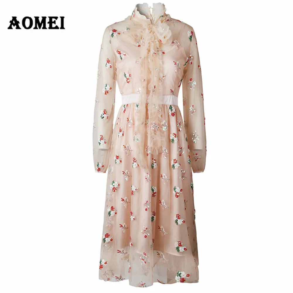

Women Summer Dress with Sequined Lolita Girls Mesh Dresses Elegant Tulle with Ruffles Robes Spring Summer Clothing Flower Tunics