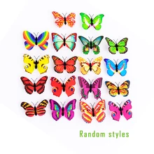 1pcs Lovely Creative Colorful Butterfly LED Night Light Beautiful Home Bedroom Decorative Wall Night Lights Color