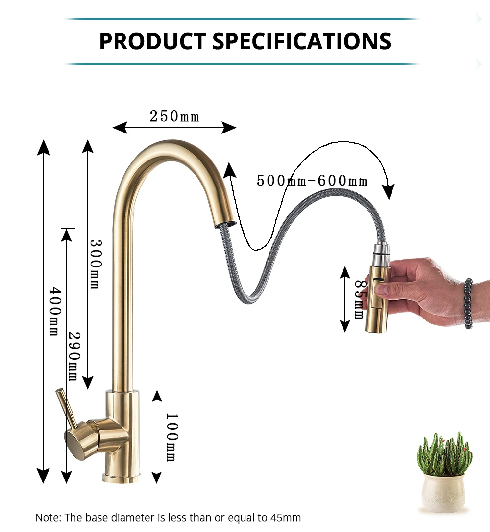 Pull Out Золотой кухня кран Смеситель для мойки кран поворотный смеситель раковина кран струйный распылитель кухня горячей и холодной