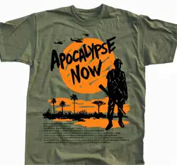 Apocalypse Now Movie Poste футболка оливковая все размеры S до 5xl V25 хип хоп Новинка Новые Забавные футболки Мужская брендовая одежда