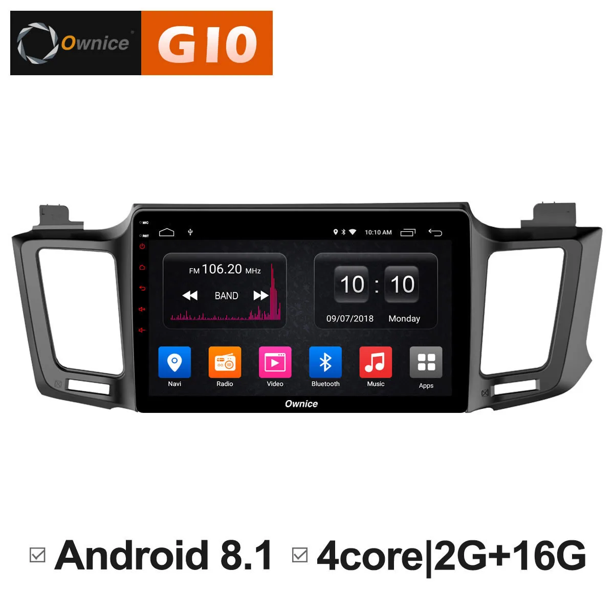 

Android 8.1 Car 10.2inch IPS screen Video dvd GPS stereo radio Multimedia player for toyota RAV4 2013 2014 2015 2016 Mirror Link