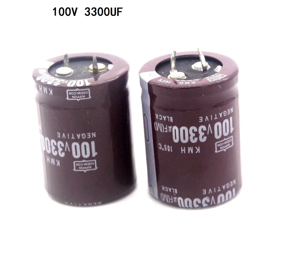 

2pcs 3300uf 100v Radial Electrolytic Capacitors 3040