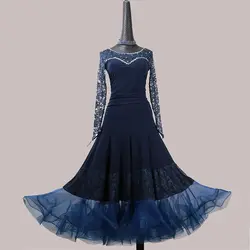 Настроить новое платье для бальных танцев стандартный бальный зал Вальс платья бальных танцев конкурс платья на заказ LXT1120
