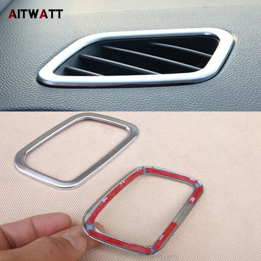 

ABS Matte Front Interior Air Conditioner Vent Outlet Cover For Hyundai Creta IX25 2015 2016 2017 Trims Moulding Car Styling 2Pcs