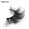 HBZGTLAD 100% mink eyelashes extra length 22-25mm lashes 3D eyelashes Big dramatic volumn eyelashes Crisscross false eyelash L95 ► Photo 3/6