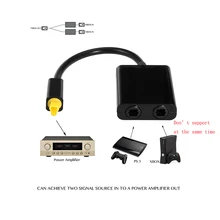 ^#Cheap Digital SPDIF Optical Audio Splitter 2 Way Toslink Splitter Adapter 1 input 2 Output SPDIF Optical Cable Splitter Hub ^#Cheap Digital SPDIF Optical Audio Splitter 2 Way Toslink Splitter Adapter 1 input 2 Output SPDIF Optical Cable Splitter Hub