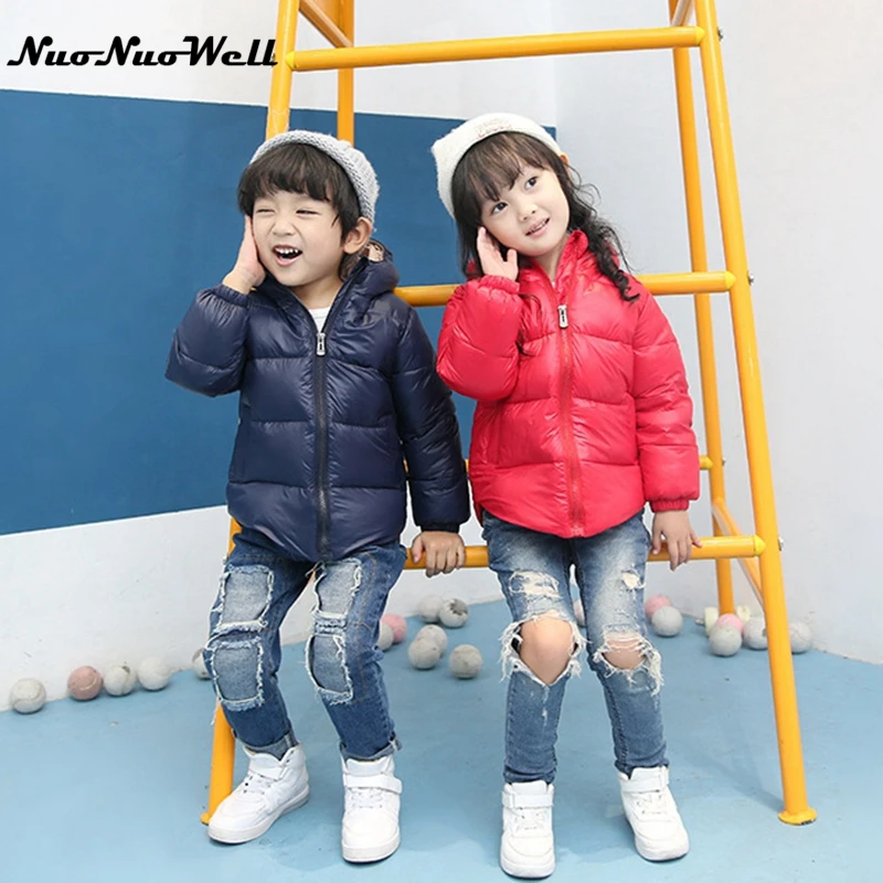 Bebé blanco oscuro Abrigos de plumas Parkas de Plumas Abrigos de plumas chaqueta para y Niñas nieve Outwear invierno acoge abrigo adolescente niños|parka children|children kids AliExpress