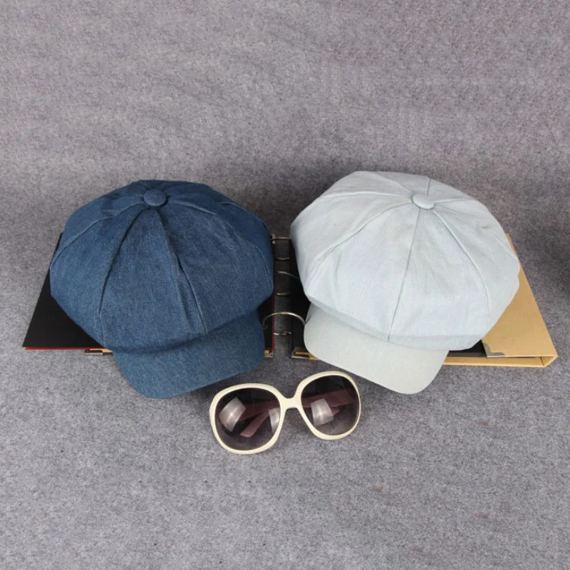 

Summer Newsboy Cap Men Women Eight-panel Hat Cotton Baker Boy Caps Retro Apple Hats new