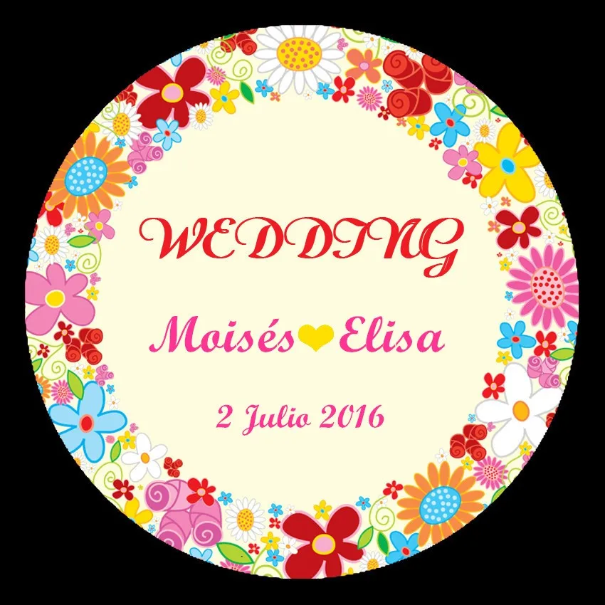 100pcs Wedding Gift Tags Bridal Shower Stickers Favor Paper Sticker Wedding Decoration Wedding