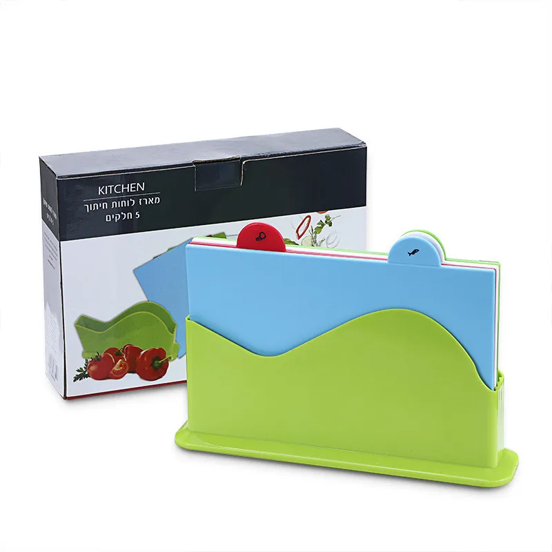 1 Set Large 30 X 20 CM Kitchen Chopping Blocks Rectangle Colored PP Plastic Chopping Cutting
